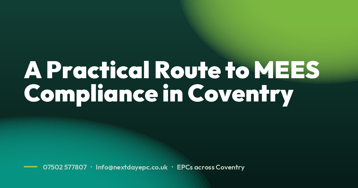 A Practical Route to MEES Compliance in Coventry