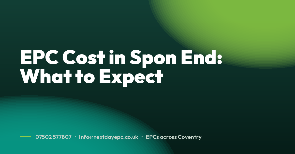 EPC Cost in Spon End: What to Expect