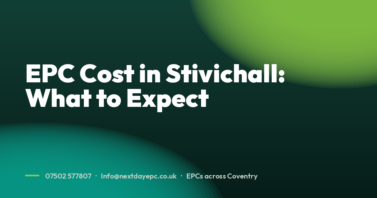 EPC Cost in Stivichall: What to Expect